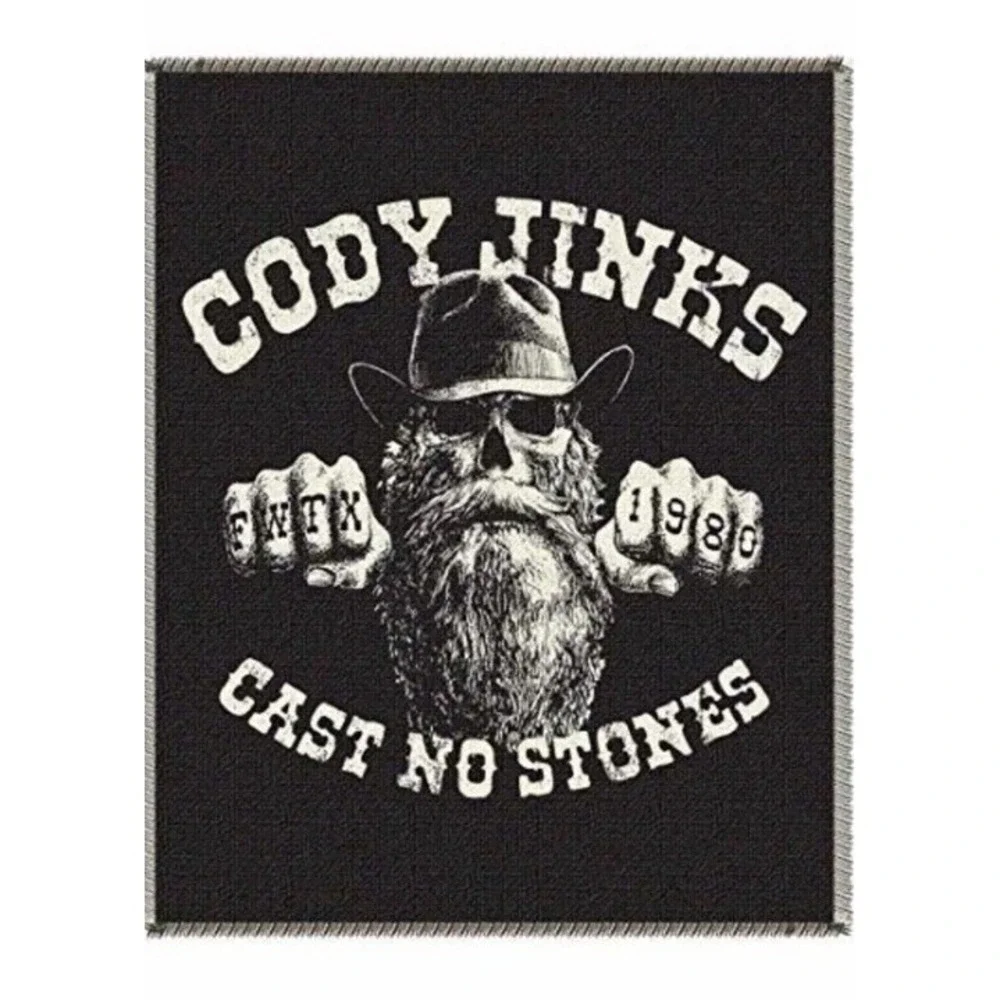 B08LPXQFJW - CODY JINKS CNS Woven Throw Blanket 44x62